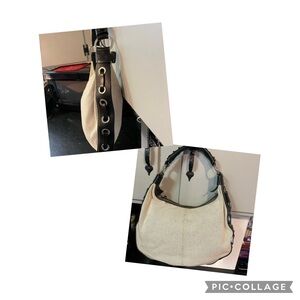 Dooney & Bourke  vintage Cabriolet Braided Leather Shoulder Bag - Made in USA.